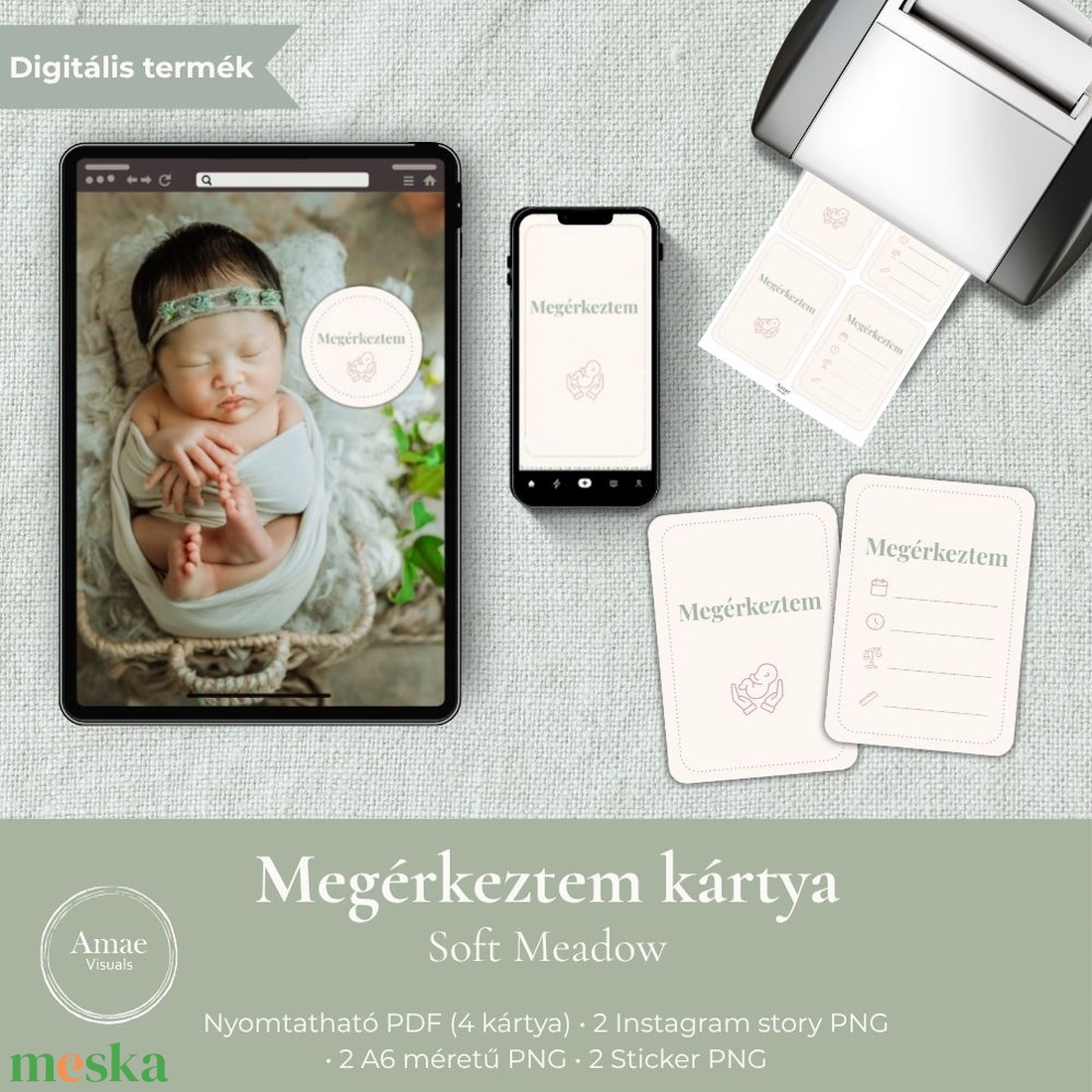 Digitális Megérkeztem kártya szett Soft Meadow Amae Visuals - művészet - grafika & illusztráció - digitális - Meska.hu Digitális Megérkeztem kártya szett Soft Meadow Amae Visuals - művészet - grafika & illusztráció - digitális - Meska.hu