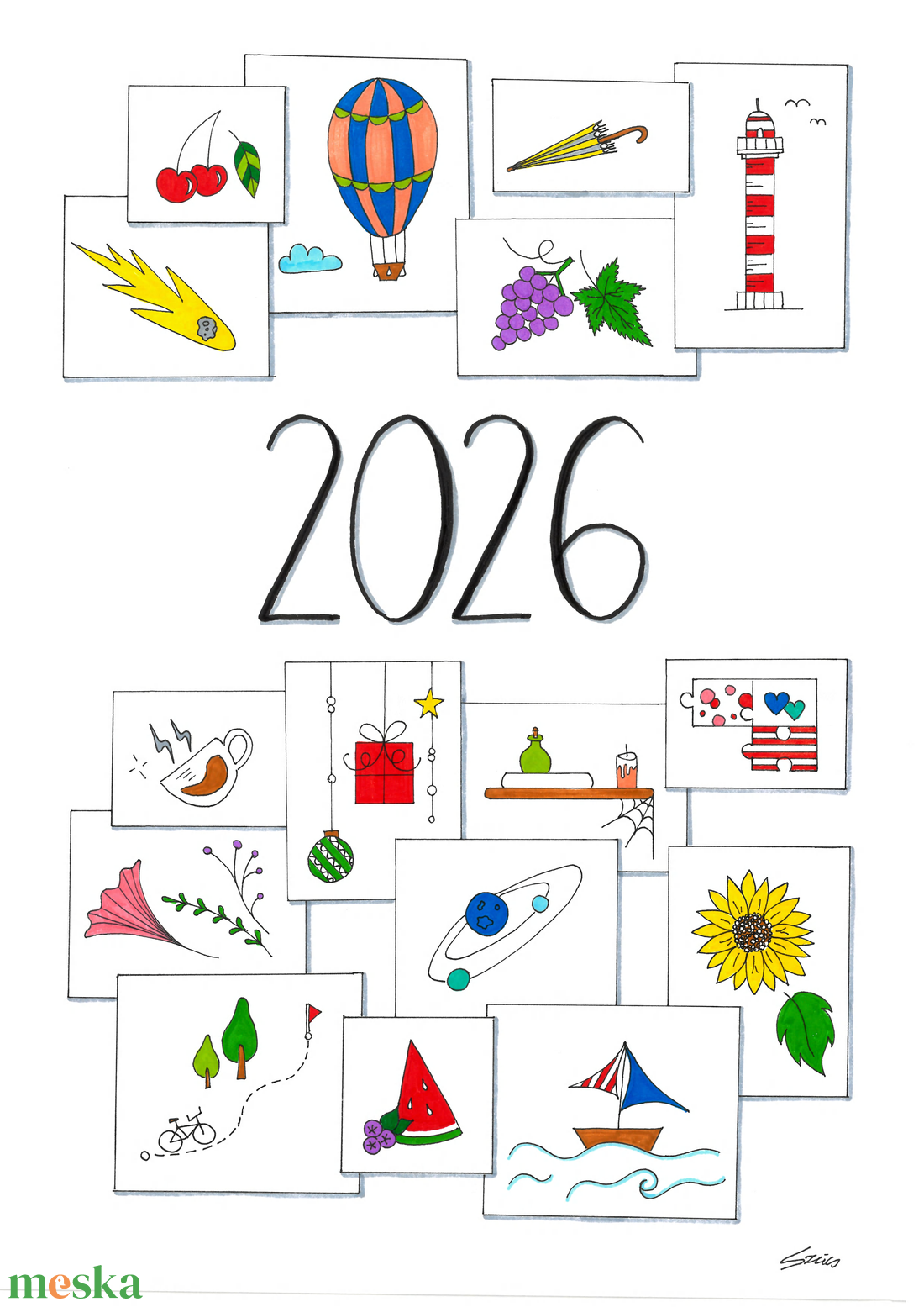 2026 nyomtatható naptár pdf - otthon & életmód - papír, írószer - naptár & tervező - Meska.hu 2026 nyomtatható naptár pdf - otthon & életmód - papír, írószer - naptár & tervező - Meska.hu
