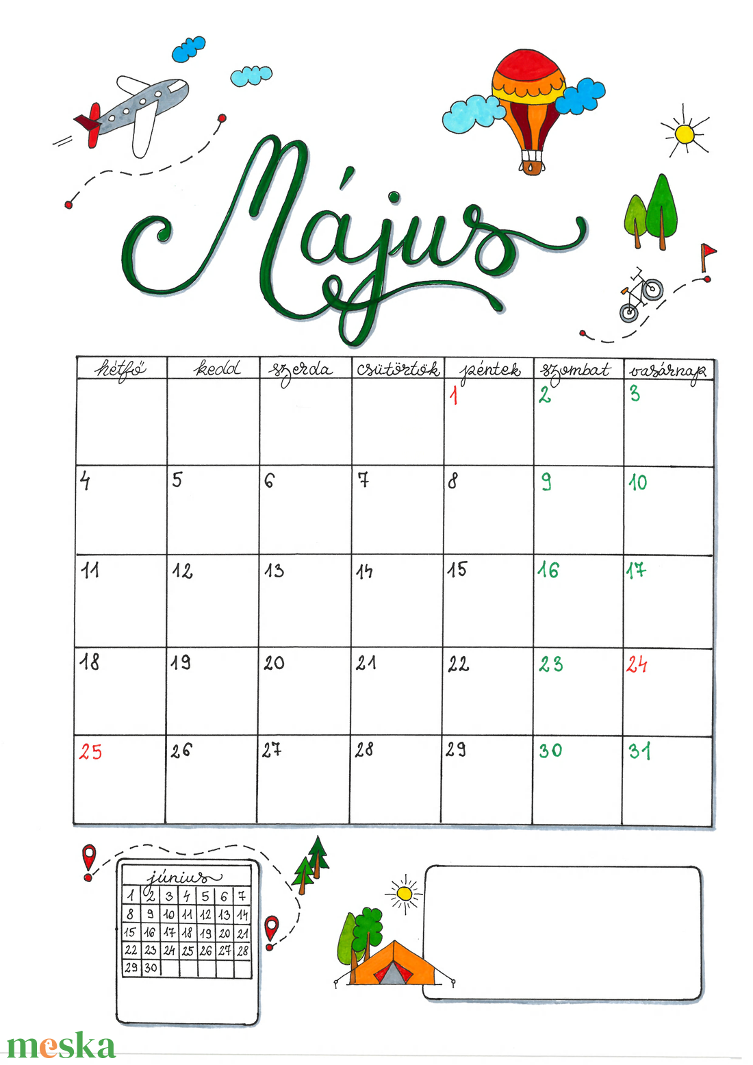 2026 nyomtatható naptár pdf - otthon & életmód - papír, írószer - naptár & tervező - Meska.hu 2026 nyomtatható naptár pdf - otthon & életmód - papír, írószer - naptár & tervező - Meska.hu