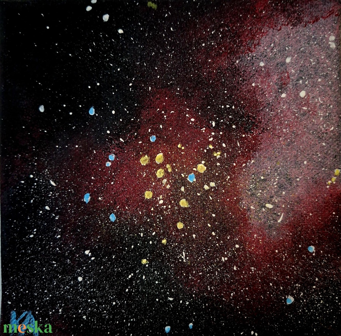 Eredeti csillagászati festmény: Messier 29 - művészet - festmény - akril - Meska.hu