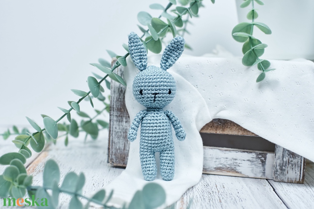 ZsebAmara - horgolt MINI nyuszi, marokállatka (bármilyen színben) - játék & sport - plüssállat & játékfigura - nyuszi - Meska.hu