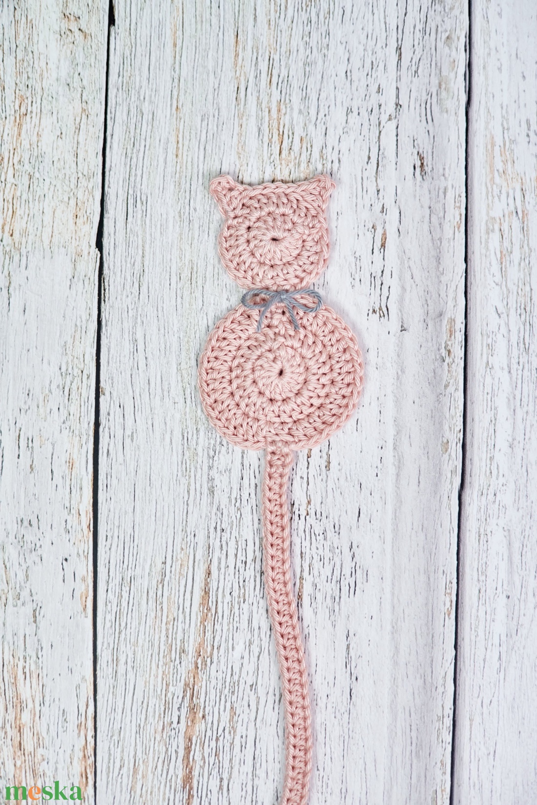 Horgolt könyvjelző CICA - könyv & zene - könyvjelző - Meska.hu