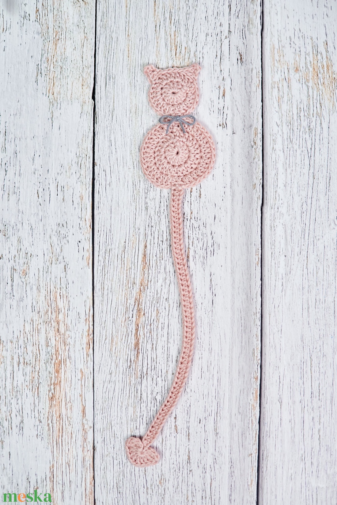 Horgolt könyvjelző CICA - könyv & zene - könyvjelző - Meska.hu