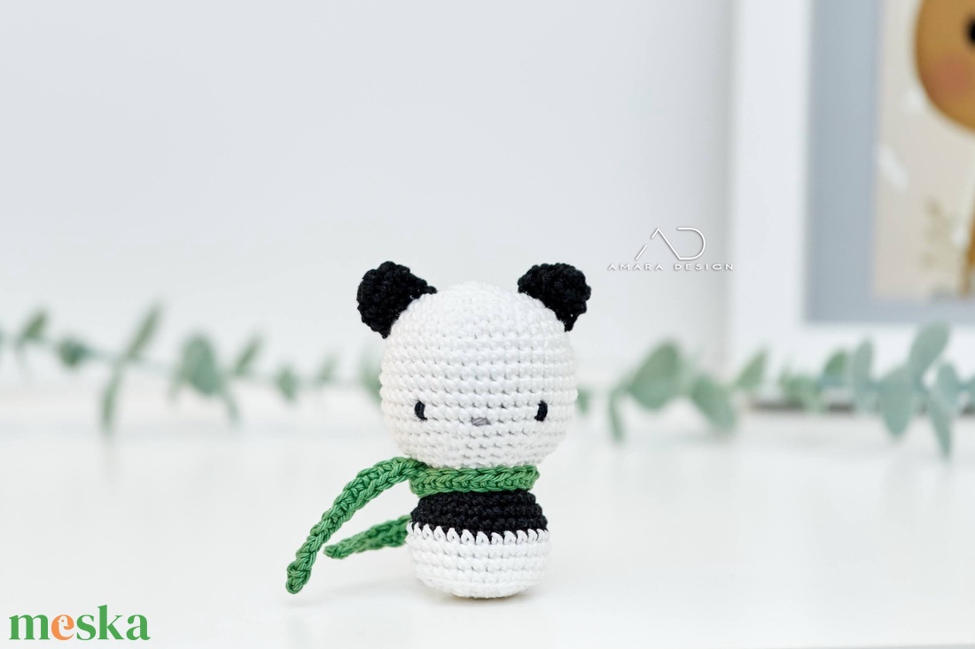 KÉSZTERMÉK -  ZsebAmara - horgolt panda maci, marokfigura - játék & sport - plüssállat & játékfigura - maci - Meska.hu