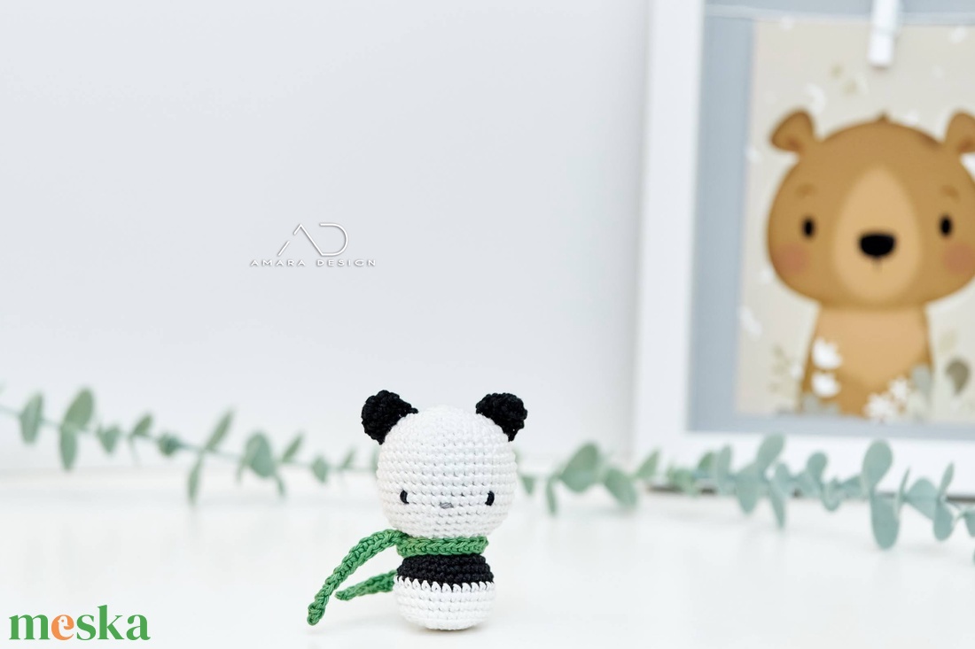 KÉSZTERMÉK -  ZsebAmara - horgolt panda maci, marokfigura - játék & sport - plüssállat & játékfigura - maci - Meska.hu