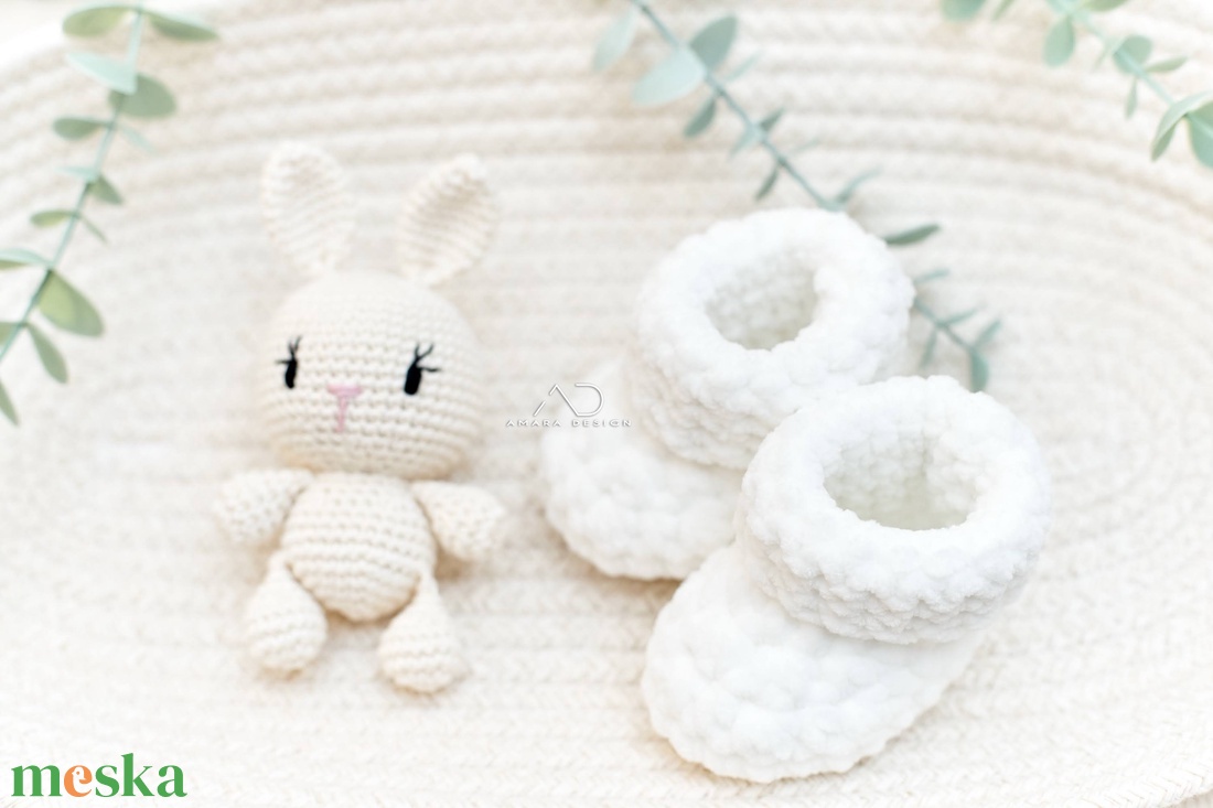 ZsebAmara MINI nyuszis babaköszöntő szett - játék & sport - plüssállat & játékfigura - nyuszi - Meska.hu