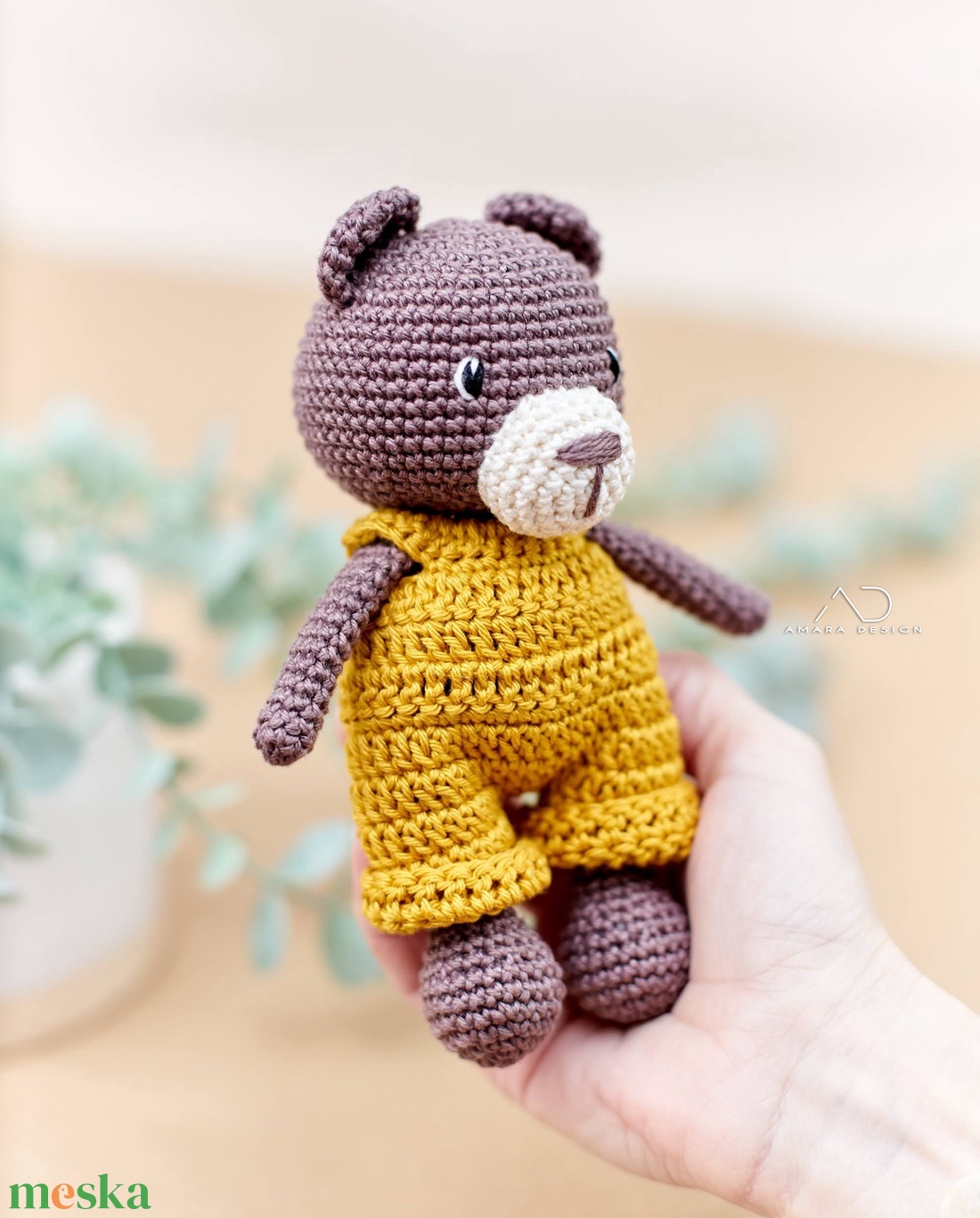 Horgolt öltöztethető mackó  - játék & sport - plüssállat & játékfigura - maci - Meska.hu