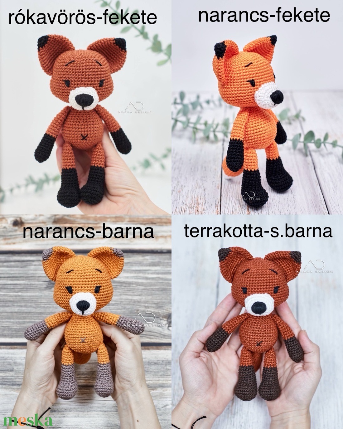 Horgolt Raindrop RÓKA - választható színösszeállításokban - játék & sport - plüssállat & játékfigura - róka - Meska.hu Horgolt Raindrop RÓKA - választható színösszeállításokban - játék & sport - plüssállat & játékfigura - róka - Meska.hu