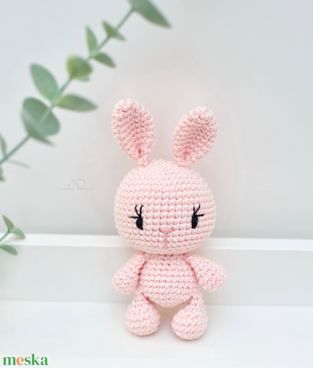 ZsebAmara - horgolt MINI nyuszi marokfigura 1 db - játék & sport - plüssállat & játékfigura - nyuszi - Meska.hu