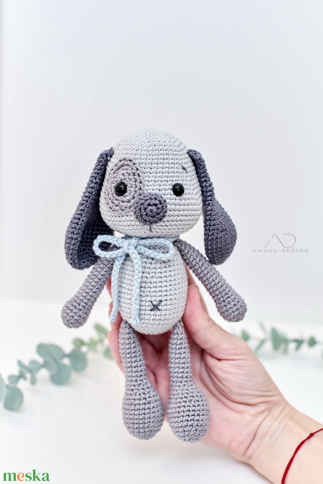 Horgolt foltos Henry kutyus, amigurumi kutya - játék & sport - plüssállat & játékfigura - kutya - Meska.hu