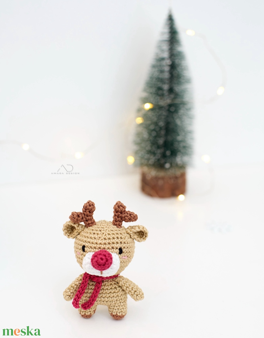 ZsebAmara - horgolt MINI rénszarvas, marokállatka - játék & sport - plüssállat & játékfigura - más figura - Meska.hu