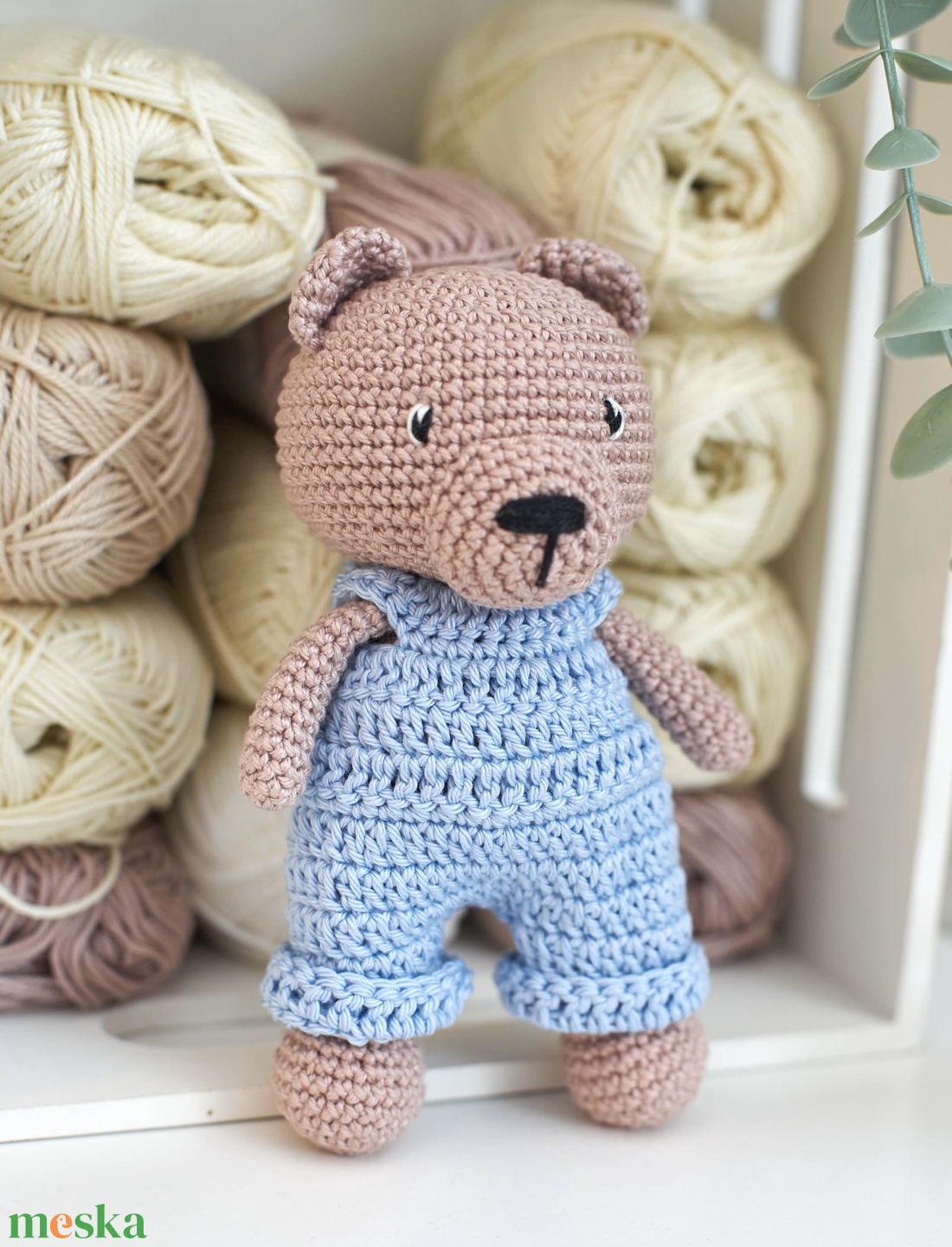 Horgolt öltöztethető mackó  - játék & sport - plüssállat & játékfigura - maci - Meska.hu