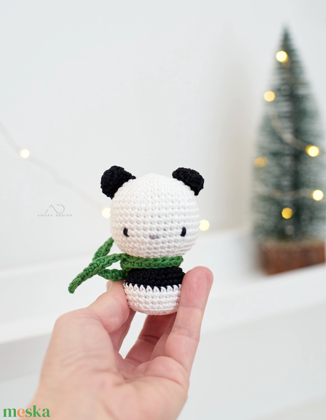 ZsebAmara - horgolt panda maci, marokfigura - játék & sport - plüssállat & játékfigura - maci - Meska.hu