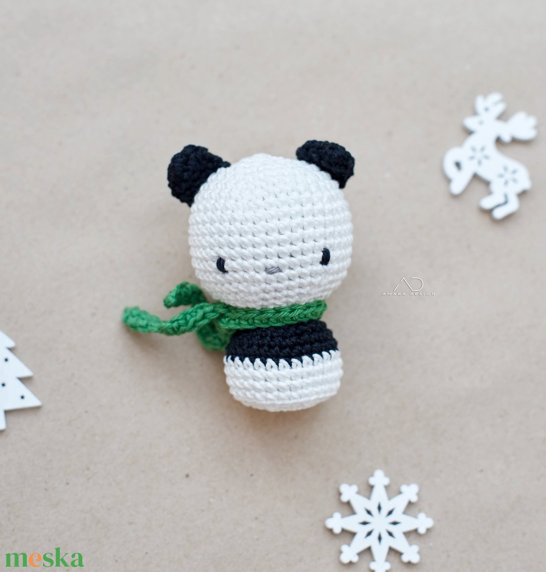 ZsebAmara - horgolt panda maci, marokfigura - játék & sport - plüssállat & játékfigura - maci - Meska.hu