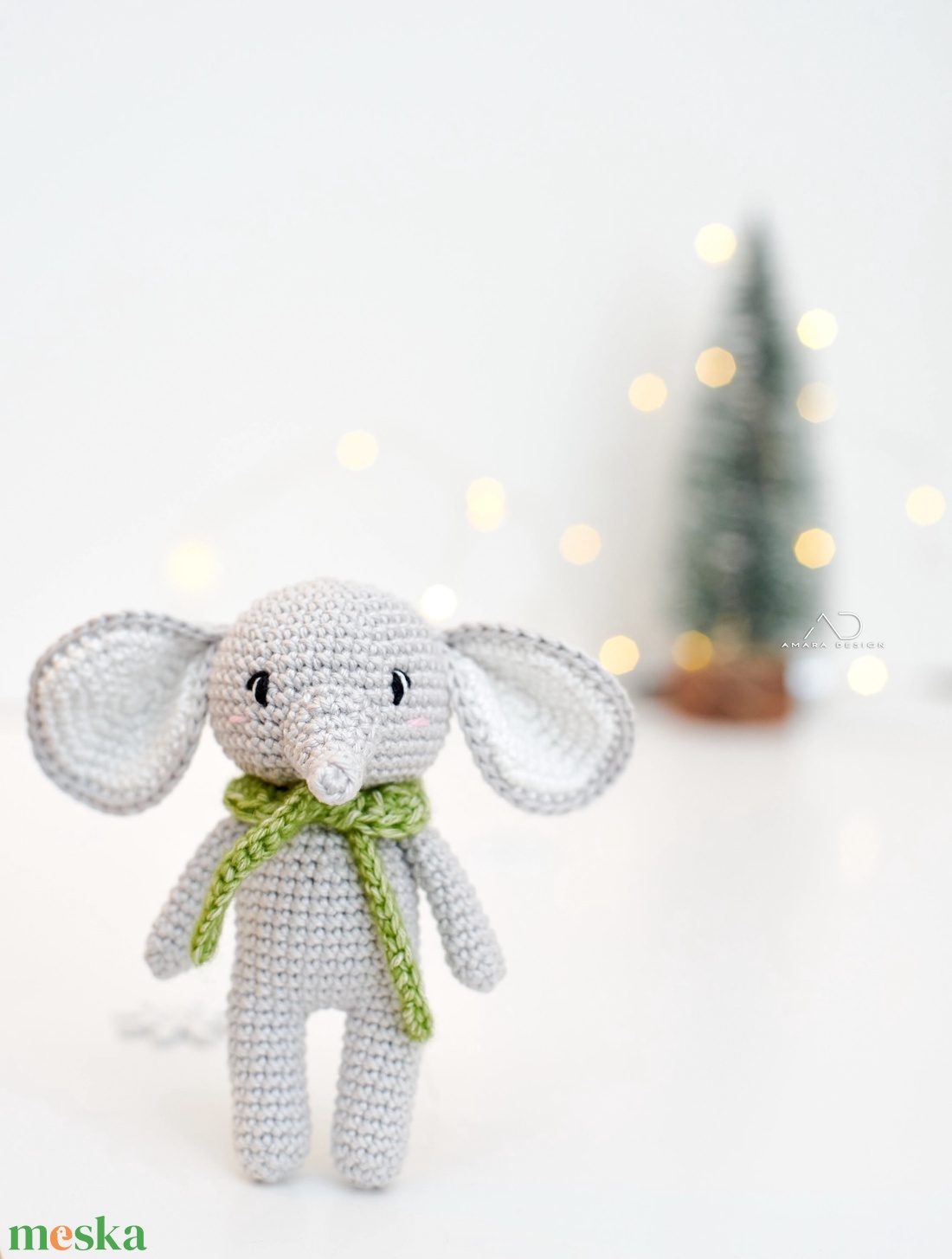 ZsebAmara - horgolt elefánt marokfigura  - játék & sport - plüssállat & játékfigura - elefánt - Meska.hu