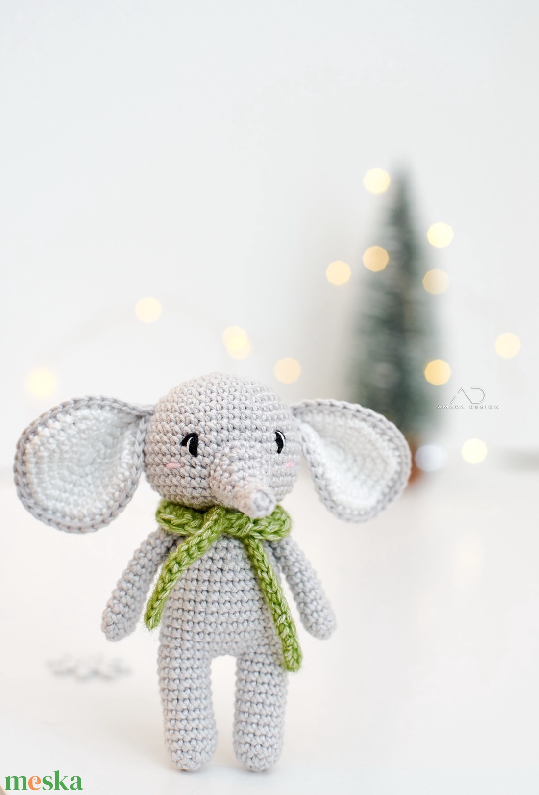 ZsebAmara - horgolt elefánt marokfigura  - játék & sport - plüssállat & játékfigura - elefánt - Meska.hu