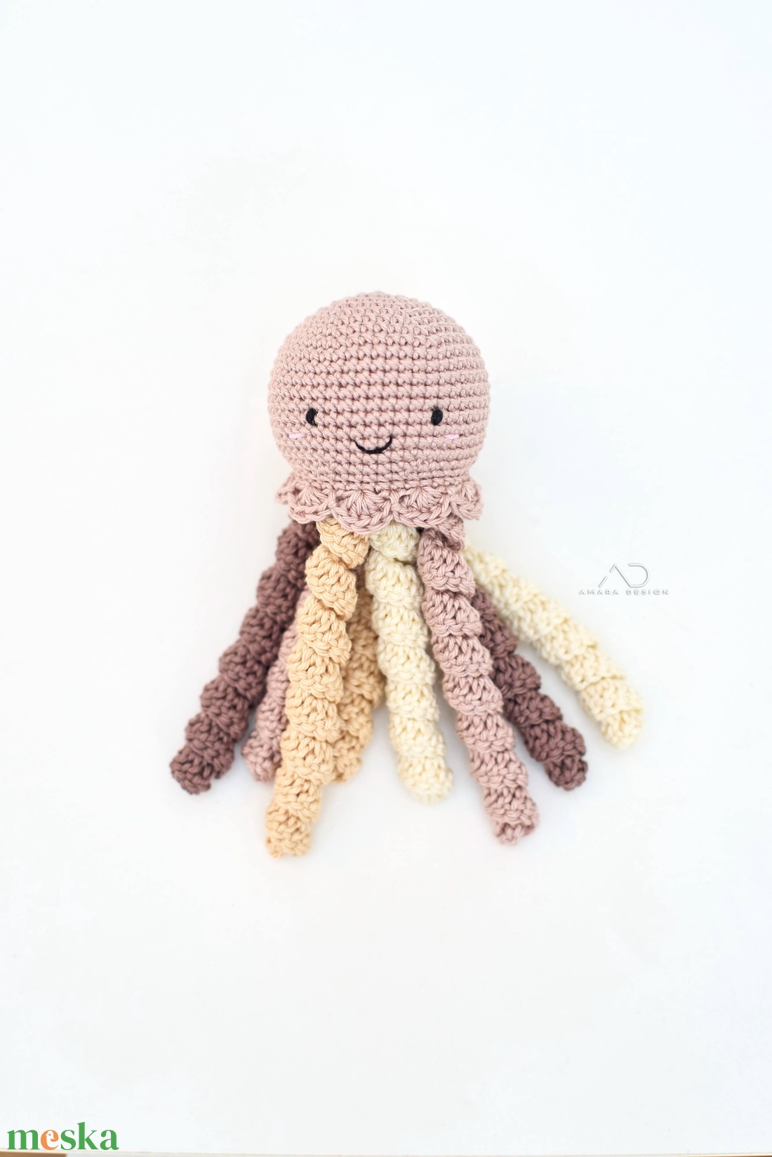 Horgolt KIS barna polip - játék & sport - babalátogató ajándékcsomag - Meska.hu