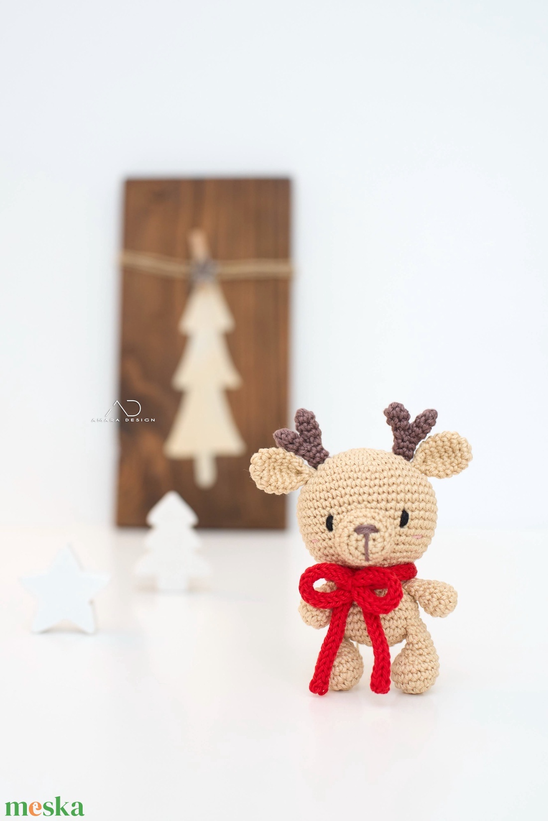 ZsebAmara - horgolt MINI rénszarvas, marokállatka - játék & sport - plüssállat & játékfigura - más figura - Meska.hu