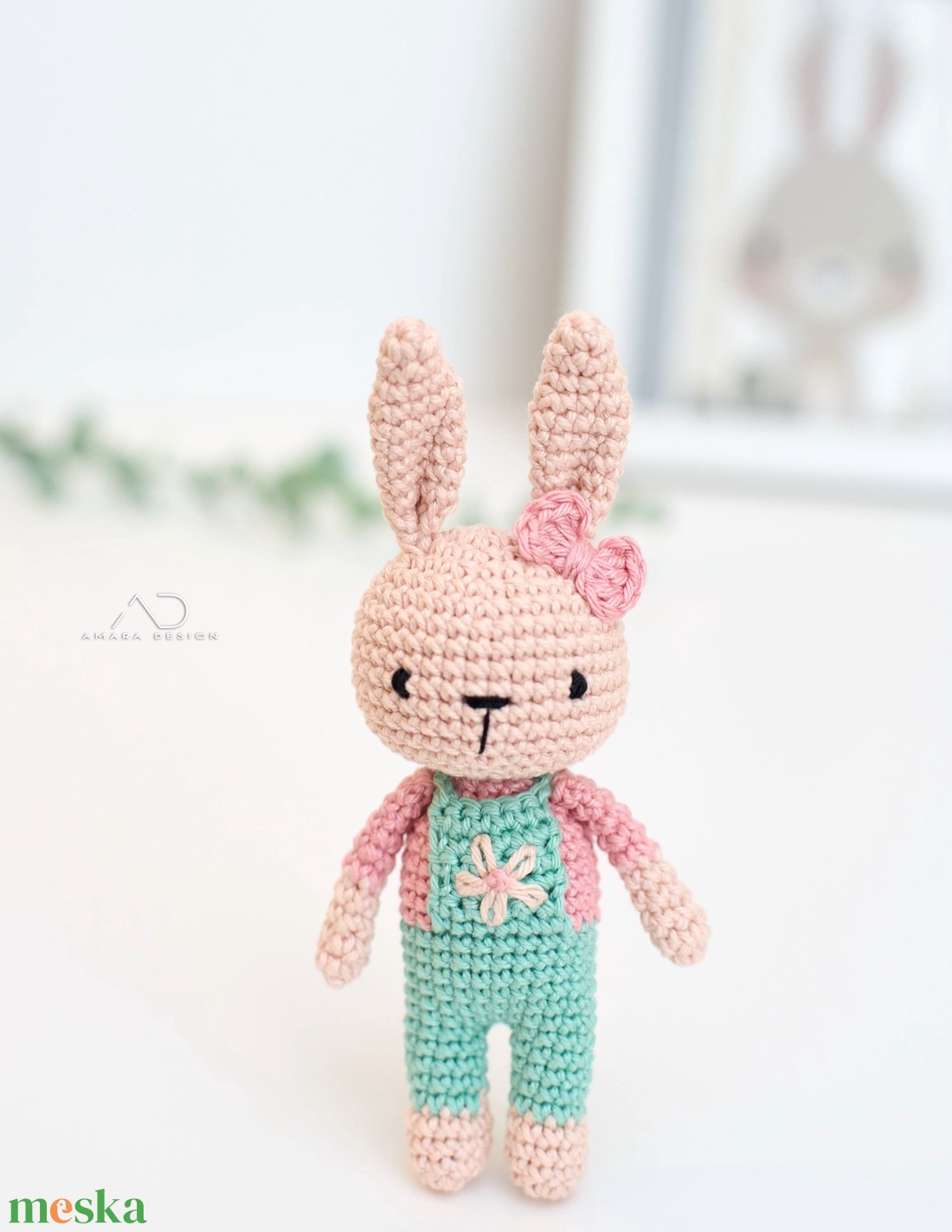 ZsebAmara - horgolt MINI nyuszi, marokállatka - játék & sport - plüssállat & játékfigura - nyuszi - Meska.hu