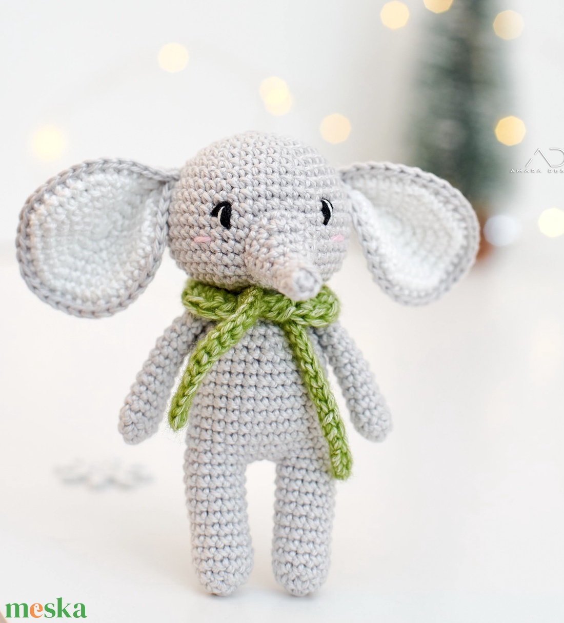 ZsebAmara - horgolt elefánt marokfigura  - játék & sport - plüssállat & játékfigura - elefánt - Meska.hu