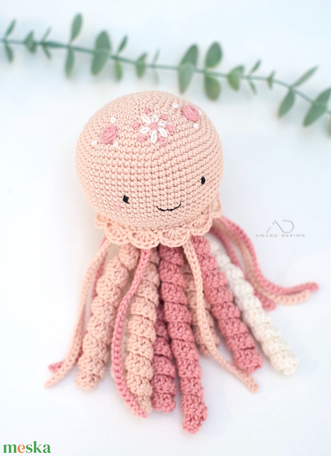 Bababarát horgolt polip, ajándék babáknak - játék & sport - plüssállat & játékfigura - polip, medúza - Meska.hu