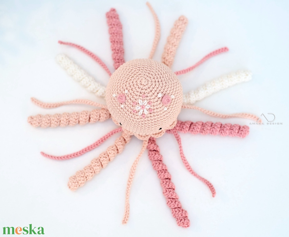 Bababarát horgolt polip, ajándék babáknak - játék & sport - plüssállat & játékfigura - polip, medúza - Meska.hu