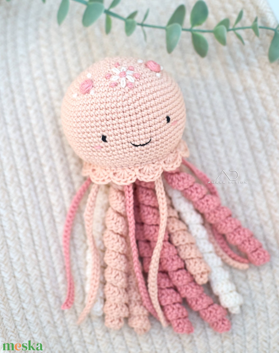 Bababarát horgolt polip, ajándék babáknak - játék & sport - plüssállat & játékfigura - polip, medúza - Meska.hu