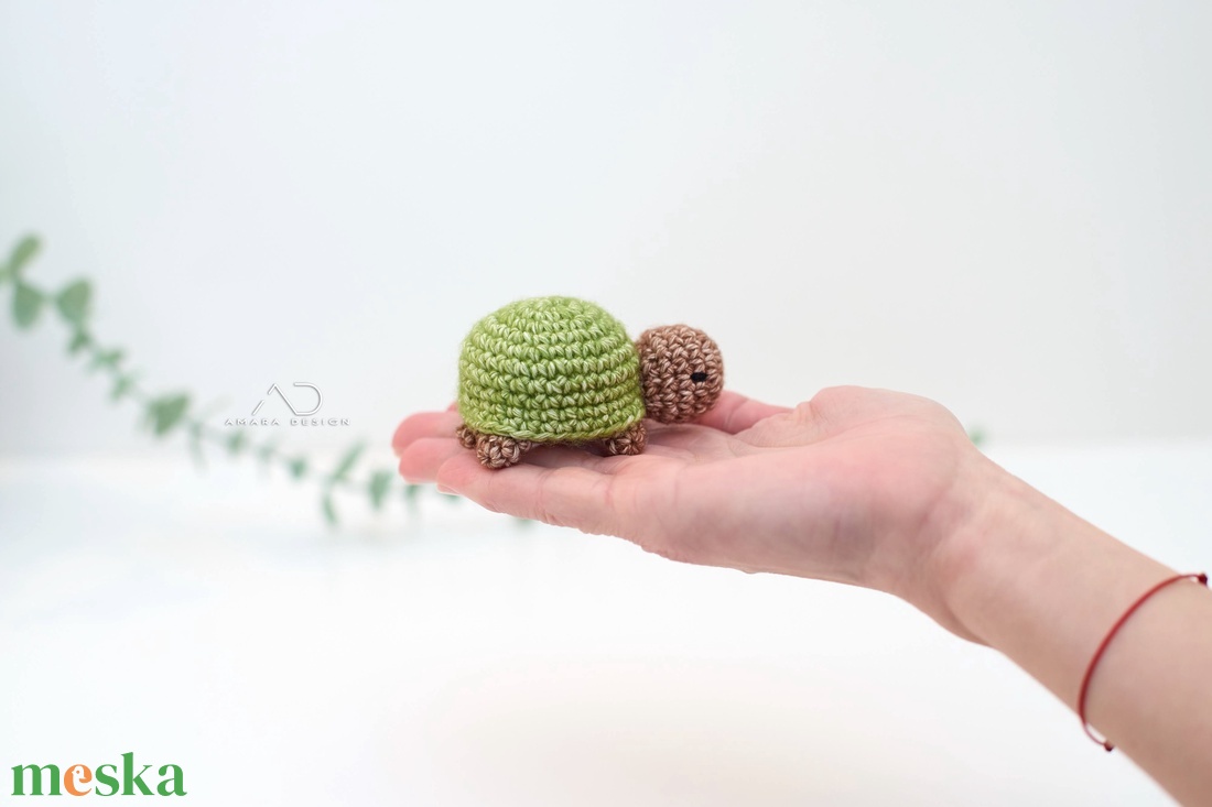 ZsebAmara - cuki horgolt mini teknős, marokfigura - játék & sport - plüssállat & játékfigura - más figura - Meska.hu