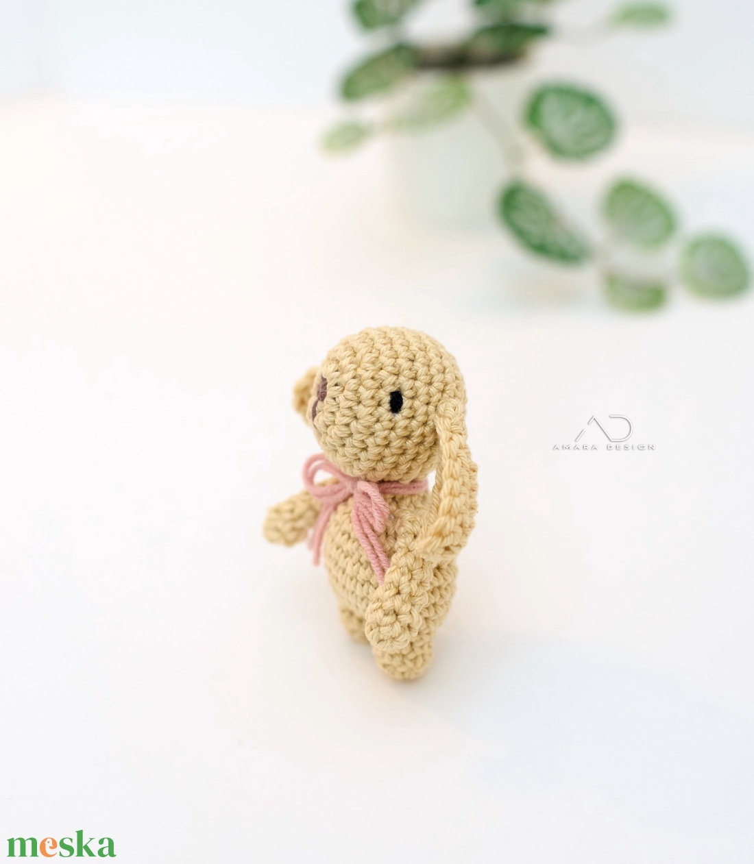ZsebAmara - horgolt pici nyuszi marokfigura - játék & sport - plüssállat & játékfigura - nyuszi - Meska.hu