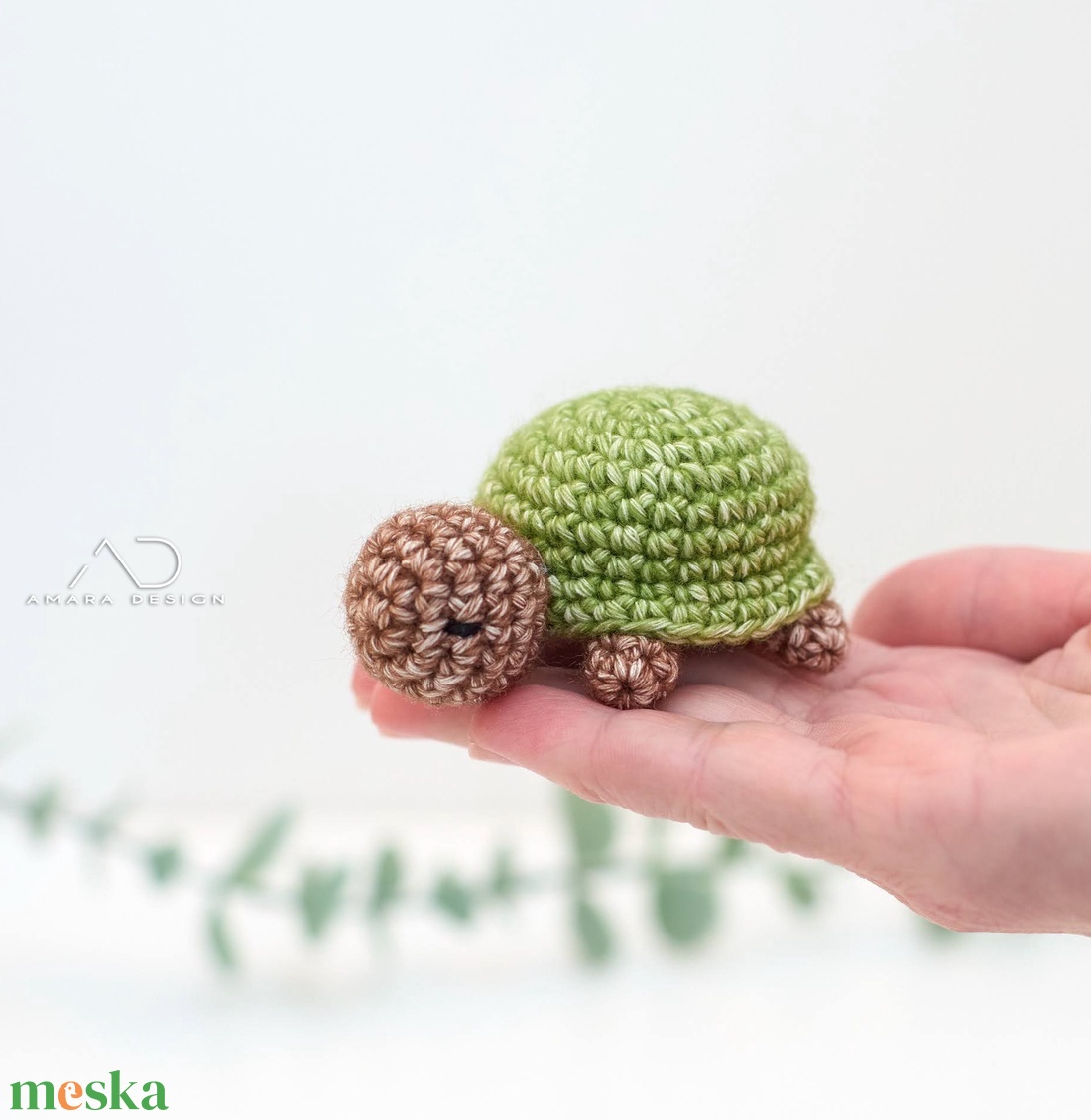  ZsebAmara - cuki horgolt mini teknős, marokfigura - játék & sport - plüssállat & játékfigura - más figura - Meska.hu