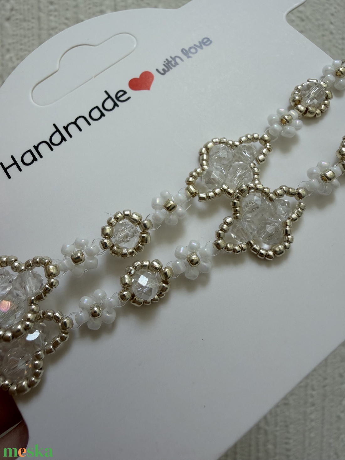 Diamond nyaklánc - ékszer - nyaklánc - gyöngyös nyaklánc - Meska.hu