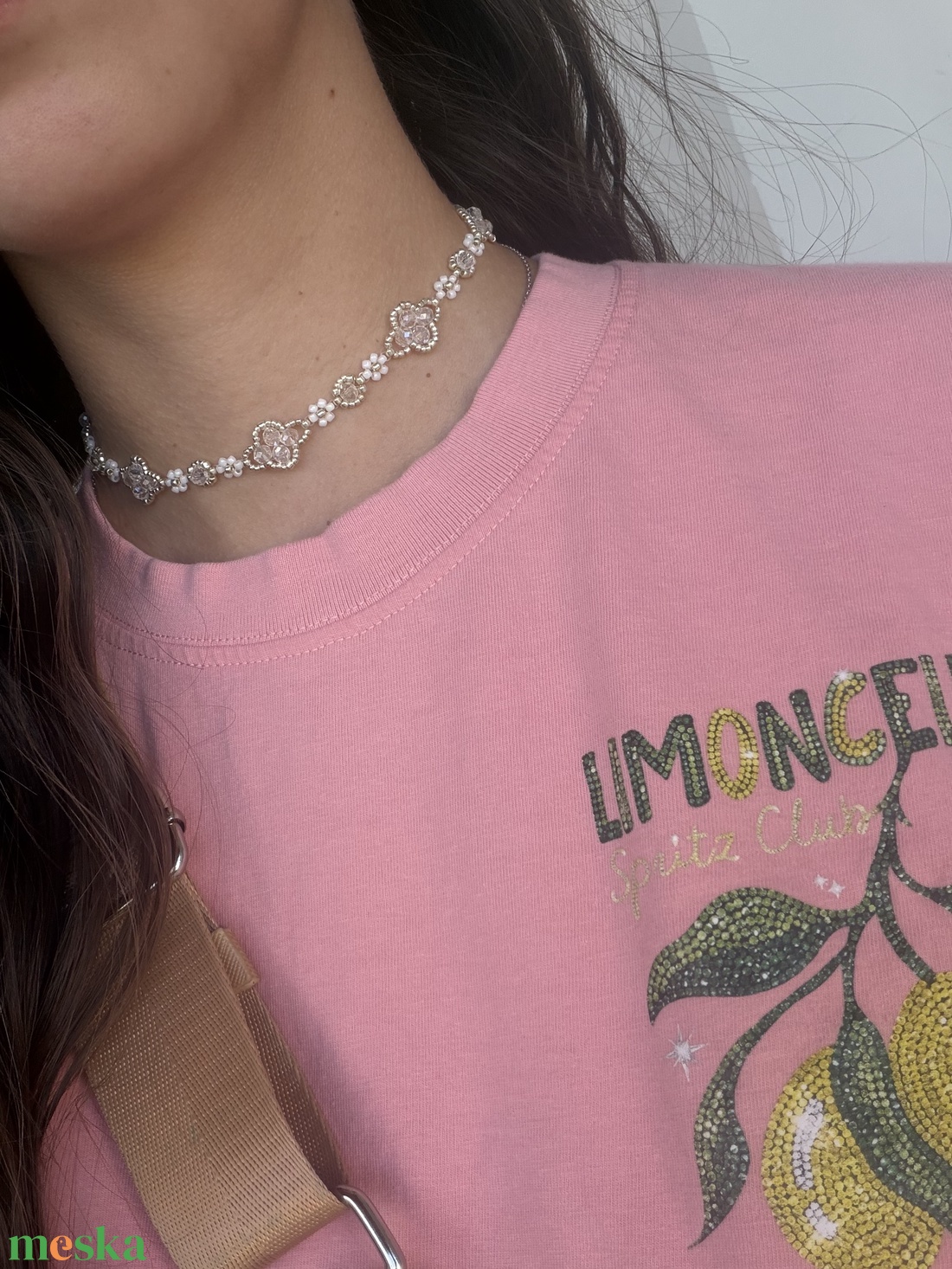 Diamond nyaklánc - ékszer - nyaklánc - gyöngyös nyaklánc - Meska.hu