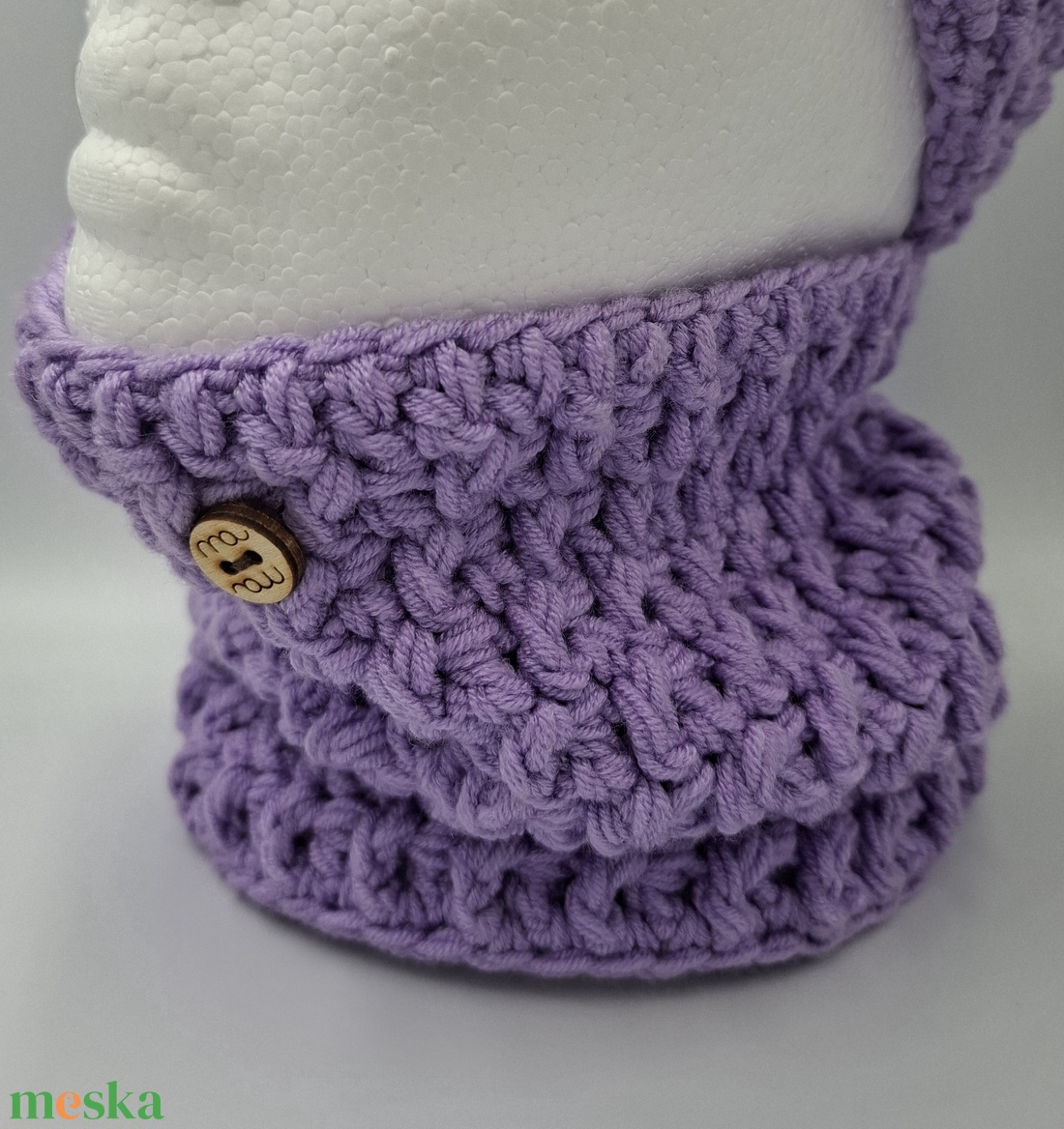Lila színű gyermek körsál - csősál - ruha & divat - sál, sapka, kendő - sál - Meska.hu