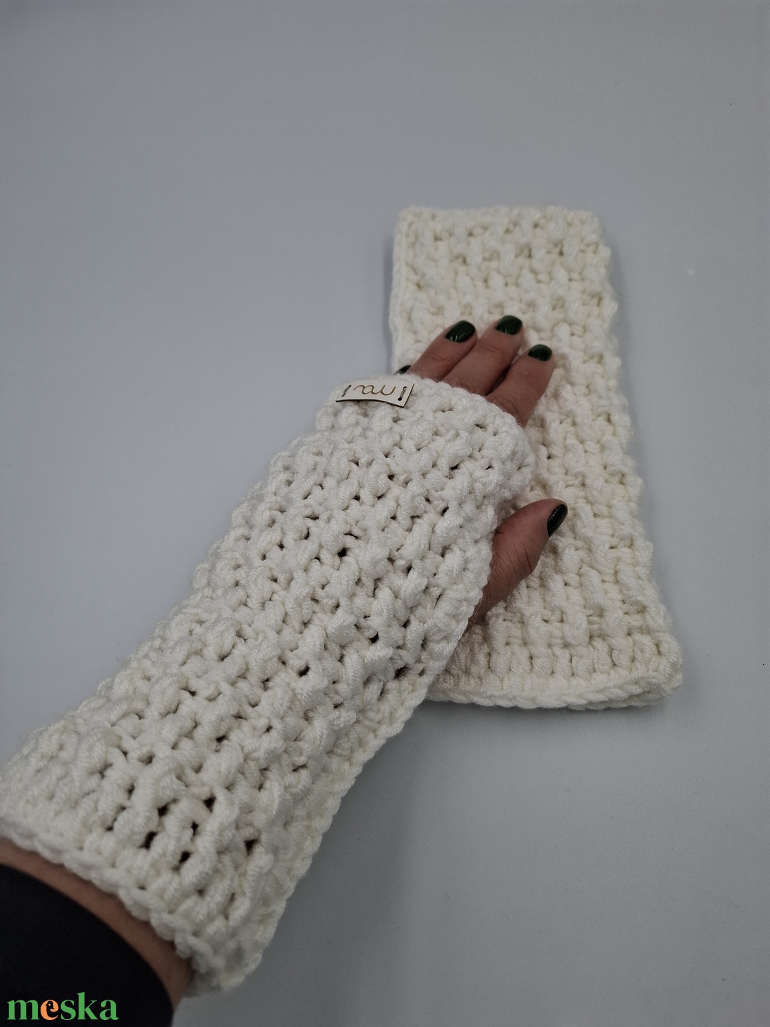 Horgolt kesztyű - ruha & divat - sál, sapka, kendő - kesztyű - Meska.hu