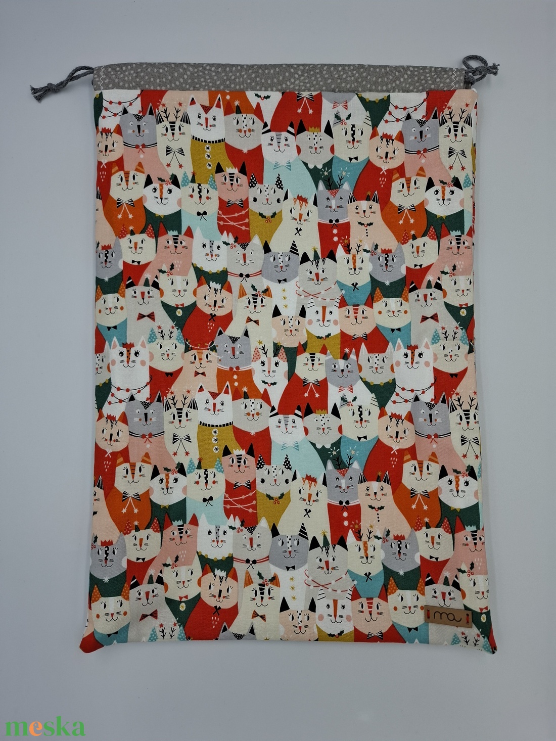 Karácsonyi csomagoló és frissentartó zsák prémium minőségű anyagból - táska & tok - bevásárlás & shopper táska - kenyeres zsák - Meska.hu