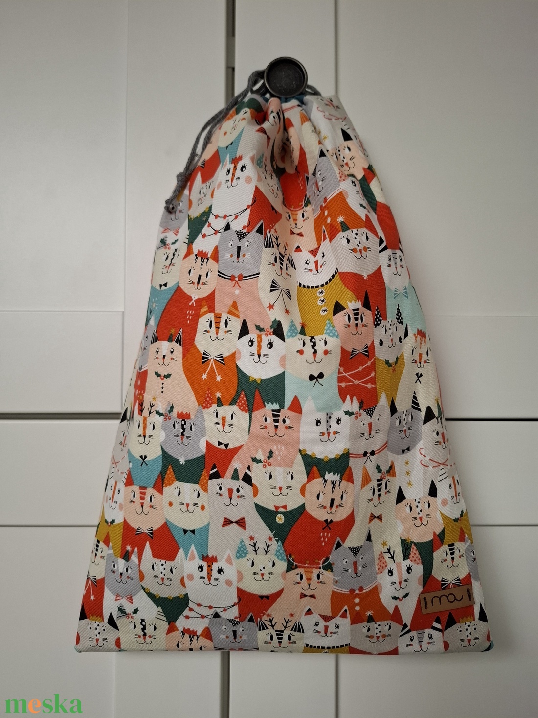 Mikulás zsák - uzsonnás tasak prémium minőségi anyagból - táska & tok - bevásárlás & shopper táska - kenyeres zsák - Meska.hu