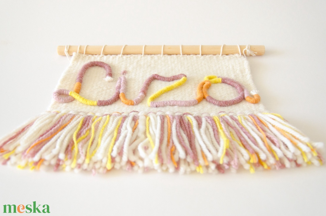 Egyedi név - szövött falidísz - otthon & életmód - dekoráció - fali és függő dekoráció - betű & név - Meska.hu Egyedi név - szövött falidísz - otthon & életmód - dekoráció - fali és függő dekoráció - betű & név - Meska.hu