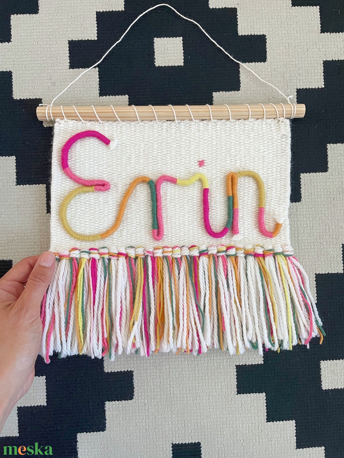 Egyedi név - szövött falidísz - otthon & életmód - dekoráció - fali és függő dekoráció - betű & név - Meska.hu Egyedi név - szövött falidísz - otthon & életmód - dekoráció - fali és függő dekoráció - betű & név - Meska.hu