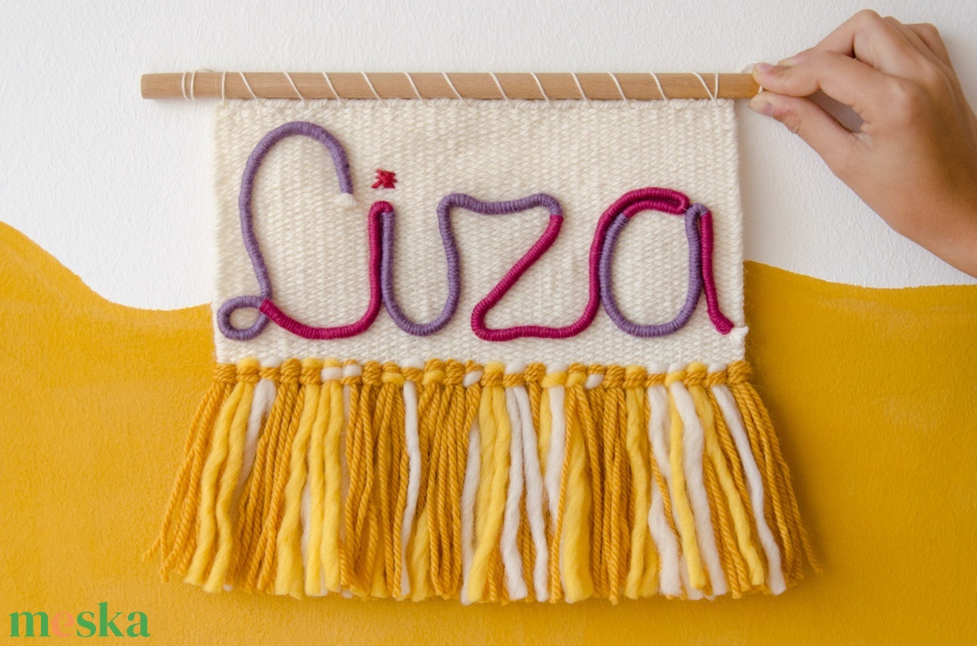 Egyedi név - szövött falidísz - otthon & életmód - dekoráció - fali és függő dekoráció - betű & név - Meska.hu Egyedi név - szövött falidísz - otthon & életmód - dekoráció - fali és függő dekoráció - betű & név - Meska.hu