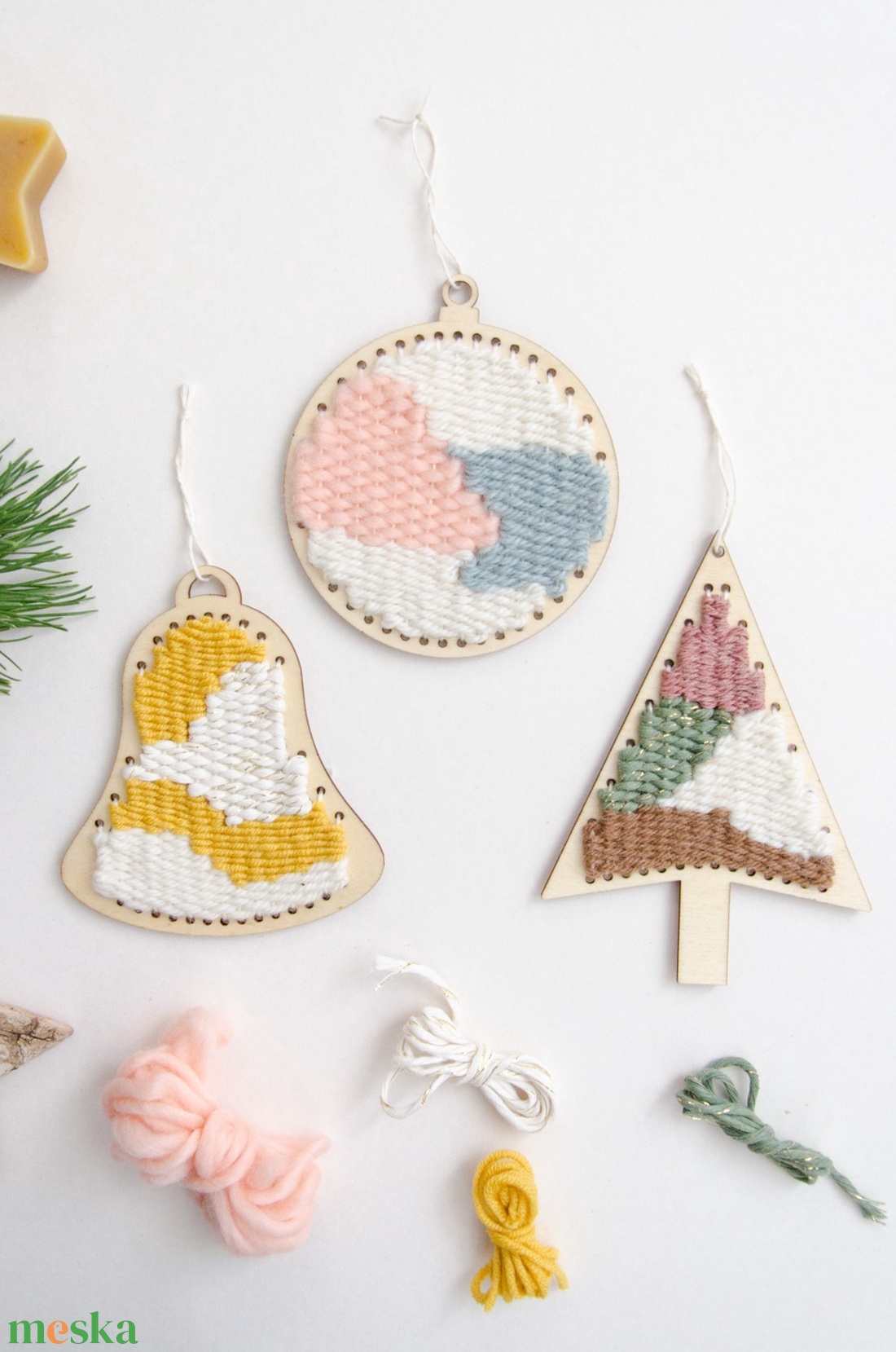 Sződd magad! DIY készlet - Karácsonyi díszek - diy (csináld magad) - egységcsomag - Meska.hu