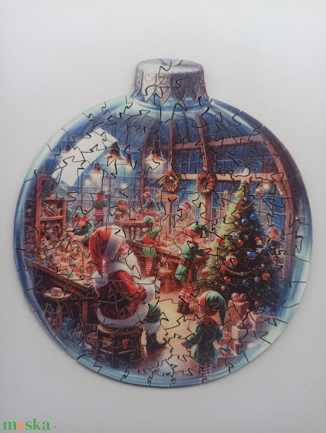 Karácsonyi gömb puzzle - játék & sport - puzzle - forma puzzle - Meska.hu Karácsonyi gömb puzzle - játék & sport - puzzle - forma puzzle - Meska.hu