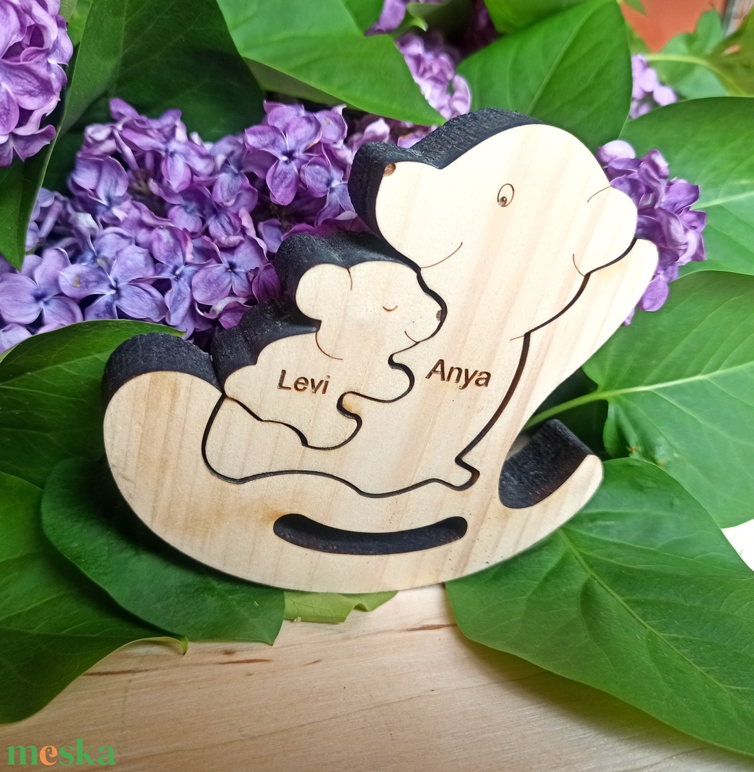 Anya-gyermek fa puzzle - játék & sport - puzzle - forma puzzle - Meska.hu Anya-gyermek fa puzzle - játék & sport - puzzle - forma puzzle - Meska.hu