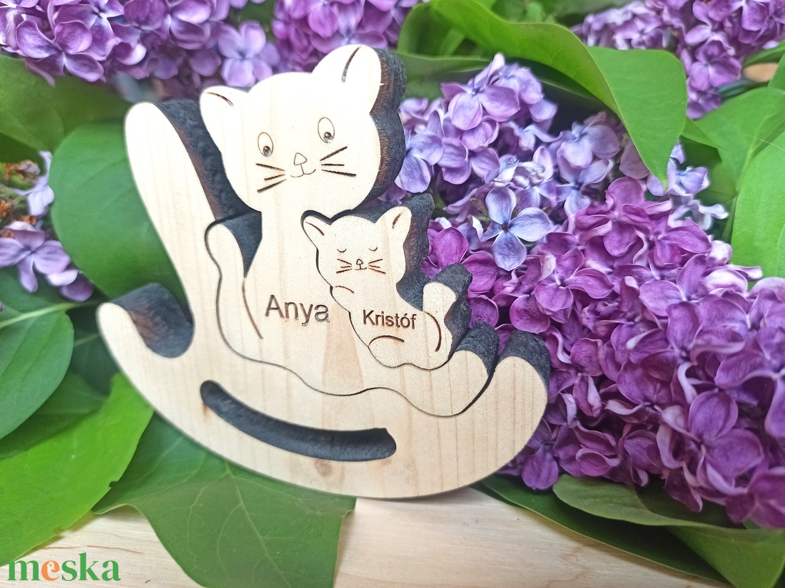 Anya-gyermek fa puzzle cicás - játék & sport - puzzle - forma puzzle - Meska.hu Anya-gyermek fa puzzle cicás - játék & sport - puzzle - forma puzzle - Meska.hu