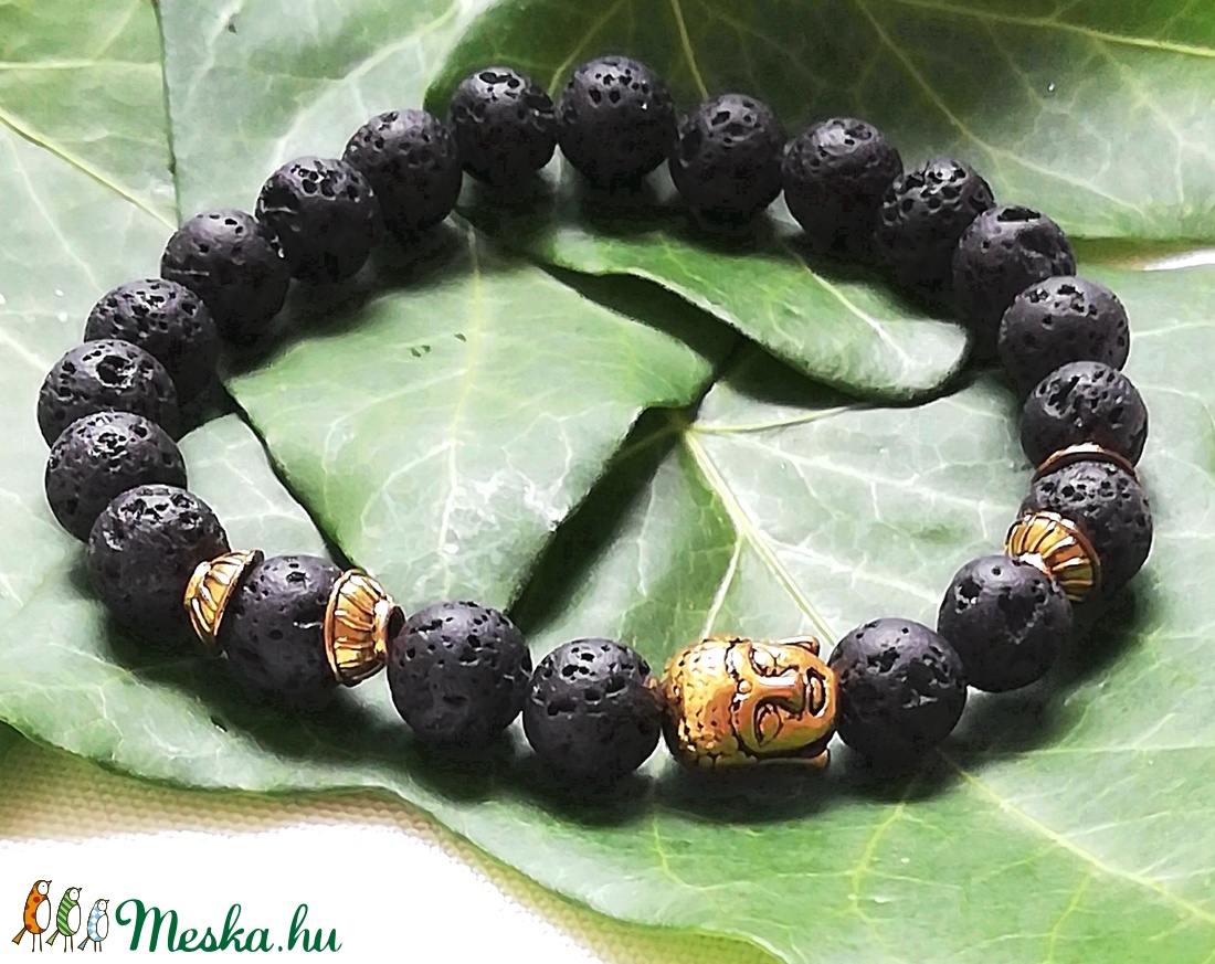 Lávakő ásványkarkötő, aromaterápiás ásványkarkötő arany színű Buddha díszítéssel, egyedi ásványkarkötő - ékszer - karkötő - gyöngyös karkötő - Meska.hu Lávakő ásványkarkötő, aromaterápiás ásványkarkötő arany színű Buddha díszítéssel, egyedi ásványkarkötő - ékszer - karkötő - gyöngyös karkötő - Meska.hu