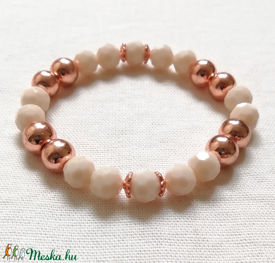 Rosegold hematit ásvány karkötő, rozé arany ásvány karkötő, egyedi rose gold / rózsaarany hematit ásvány karkötő - ékszer - karkötő - gyöngyös karkötő - Meska.hu Rosegold hematit ásvány karkötő, rozé arany ásvány karkötő, egyedi rose gold / rózsaarany hematit ásvány karkötő - ékszer - karkötő - gyöngyös karkötő - Meska.hu