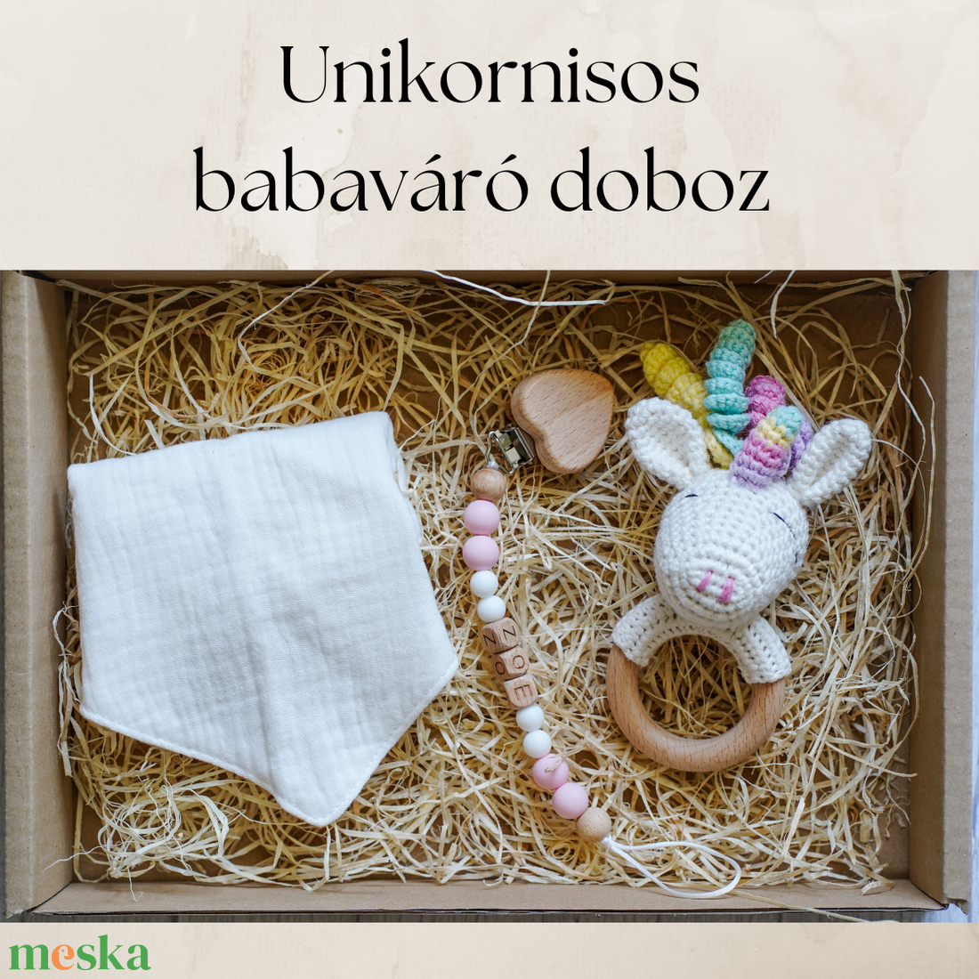 Horgolt unikornisos babaváró doboz/babaváró ajándék (cumilánc saját névvel) - játék & sport - babalátogató ajándékcsomag - Meska.hu Horgolt unikornisos babaváró doboz/babaváró ajándék (cumilánc saját névvel) - játék & sport - babalátogató ajándékcsomag - Meska.hu