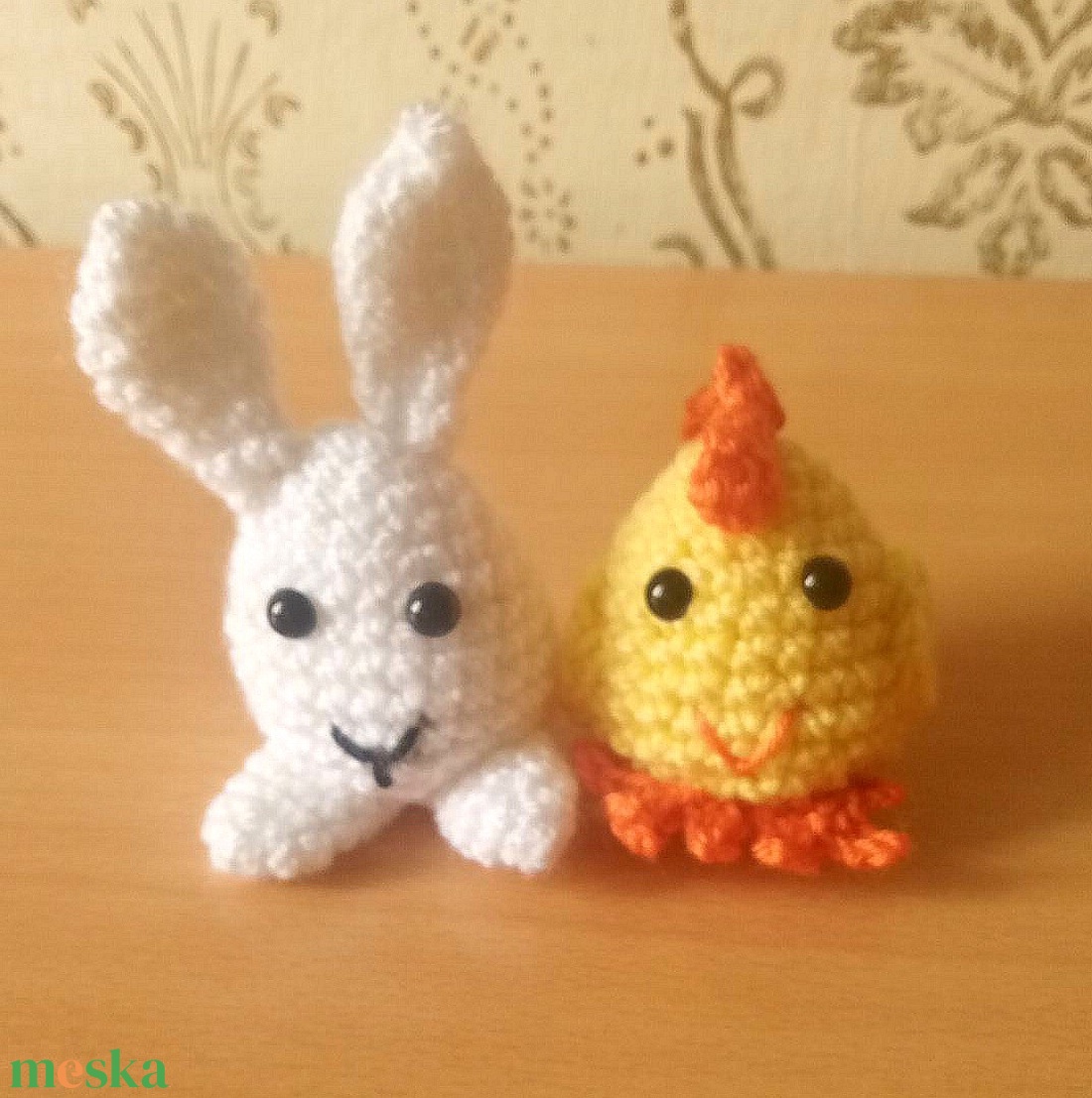 aranyos horgolt tojásnyuszi és tojáscsibe húsvétra - otthon & életmód - dekoráció - asztal és polc dekoráció - asztaldísz - Meska.hu