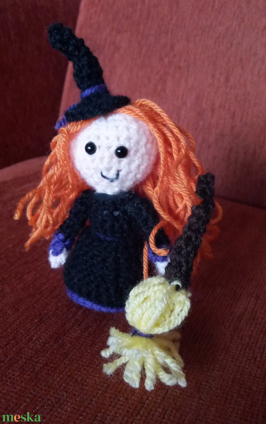 horgolt boszorkány figura Halloweenra - halloween - halloweeni figurák - Meska.hu horgolt boszorkány figura Halloweenra - halloween - halloweeni figurák - Meska.hu