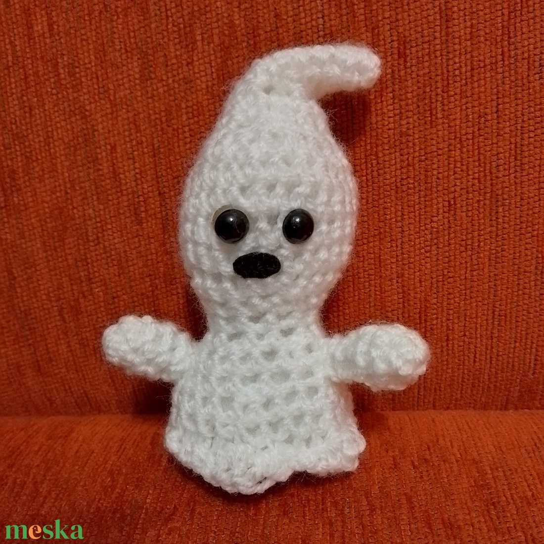 Horgolt szellem figura Halloweenra - otthon & életmód - dekoráció - halloween - halloweeni figurák - Meska.hu Horgolt szellem figura Halloweenra - otthon & életmód - dekoráció - halloween - halloweeni figurák - Meska.hu