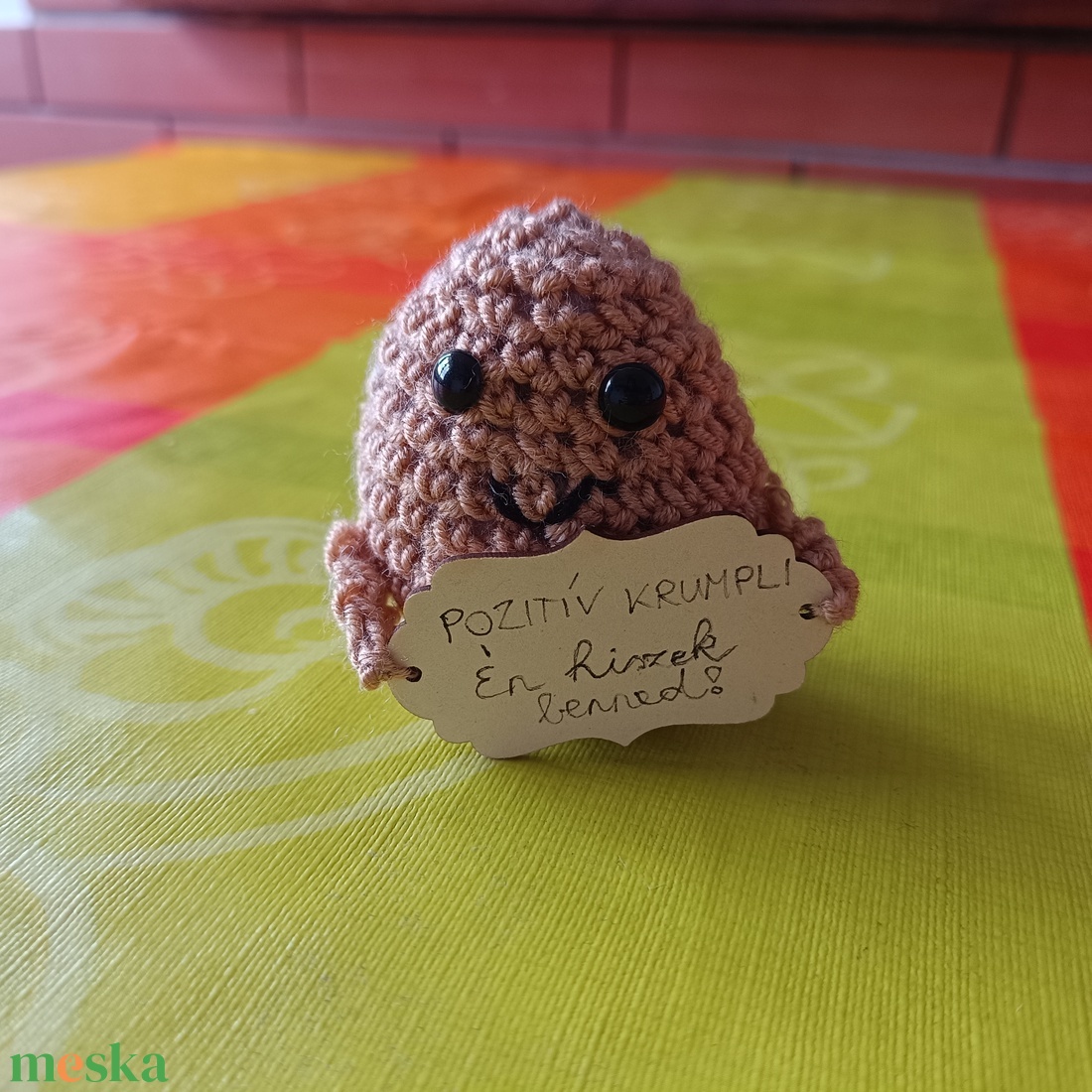 Horgolt motivációs krumpli - egyedi üzenettel - otthon & életmód - dekoráció - asztal és polc dekoráció - asztaldísz - Meska.hu Horgolt motivációs krumpli - egyedi üzenettel - otthon & életmód - dekoráció - asztal és polc dekoráció - asztaldísz - Meska.hu